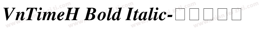 VnTimeH Bold Italic字体转换